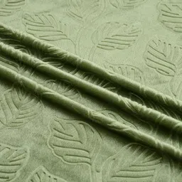 stackers 213 cm (7 ft) Velvet Room Darkening Door Curtain (Pack Of 2) image 4