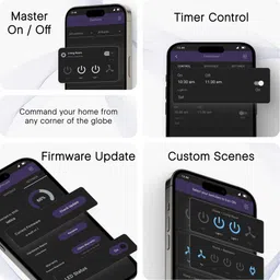 iotics Smart Touch Switch for 1 High Load, Remote, Mobile App, Alexa & Google Home Smart Switch image 3