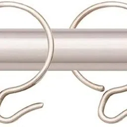 sureify Steel Curtain Ring 1.5 Inches Silver Hooks Parda Hooks cloth hooks Pack of 24 Curtain Ring with Hook image 2