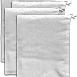 maindais Cotton Reusable Yogurt/Nut Milk Strainer Bag multipurpose use bag (4, White) Collapsible Strainer-picture-10