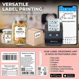 Shreyans Small Sticker Printing Machine Multi-function Monochrome Label Printer image 5