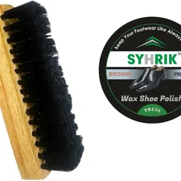 Oinic (Pack of 2) Brown Shoe Polish (40 gram) & Shoe Brush, Brown Leather Boot Polish Leather, Synthetic Leather Shoe Wax Polish-picture-35