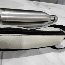 newsparsh Siva Portable Water Bottle Cover With Shoulder Handle & Zipper Closure, 1 Littre image 4