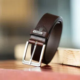 red tape Men Formal, Casual Brown Genuine Leather Belt image 1