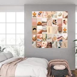 thepostermart Boho Aesthetic Wall Collage Kit - Consists of 40 wall collages, these high quality art prints are ideal for room decoration, wall art and picture mounting; Each sheet measures 4" x 6" Fine Art Print image 4