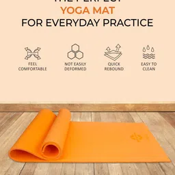 nivia ANTI-SKID ( YM- 1451OR) 4 mm Yoga Mat image 3