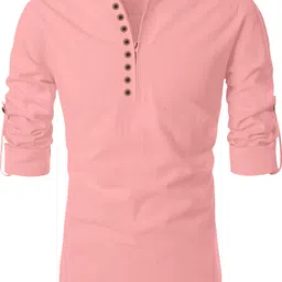 nofilter Men Solid Pure Cotton Straight Kurta image 1