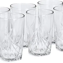 (Pack of 6) Water, Juice Transprent Tumbler Glass Set For Home & Bar Set Of Six-R11 Glass Set Water/Juice Glass-image-49