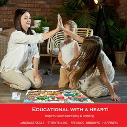 chalk and chuckles Makermax Cat 100 Piece Jigsaw Puzzle for Kids Ages 5-10 Years Kindness Activity image 3