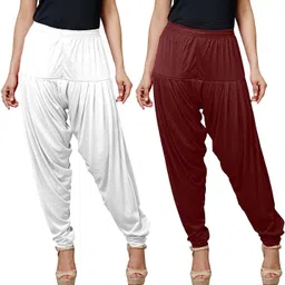 vee ess fashion Viscose Rayon Solid Patiala image 1