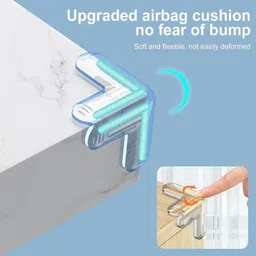 jyonil Silicone Corner Protector T Shape Transparent Edge Guards image 5