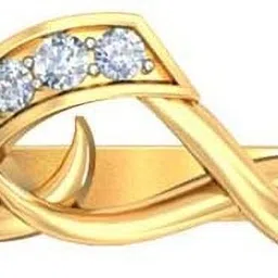 avsar AVR453YA 18kt Diamond Yellow Gold ring image 1