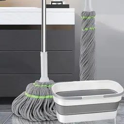 boardcab 2 in 1 Dehydrated Self Wringing Squeeze Mop 360 Rotatable Adjustable Twist Mop Wet & Dry Mop image 5