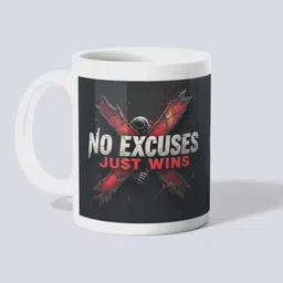 makekart High-Quality "No Excuses Just Wins" Inspirational Tea/Coffee Cup Ceramic Coffee Mug-picture-34