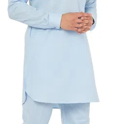 armaan ethnic Men Linen Kurta Pant Set image 4