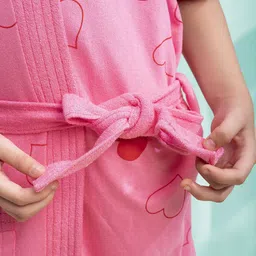 lacylook Peach Medium Bath Robe image 3