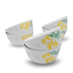 superware Katori Set - Country Leaf (3.5") , Stain Free, Glazed Finish, Pure Melamine ,6 Nos. image 2