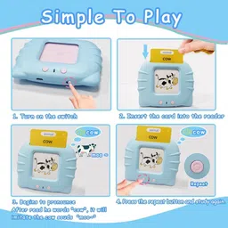 gyanvi Educational Toys,112 Cards Talking Flash Cards for Toddlers 2-6 Years image 3