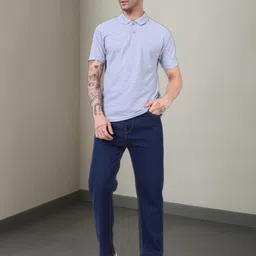 metronaut Men Loose Fit Mid Rise Dark Blue Jeans image 4