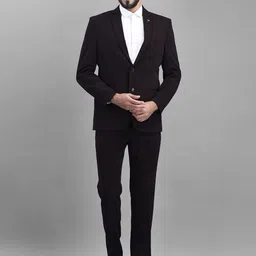 canary london Men 2-Piece Formal Suit Solid Suit-picture-35