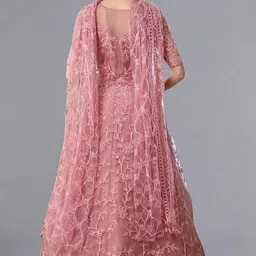 house of common Embroidered Semi Stitched Lehenga Choli image 2