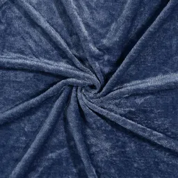 osonics textiles Velvet Single Fitted (Elastic) 300 TC Solid Bedsheet image 3