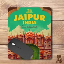 The Desi Monk Jaipur India Anti Skid Mouse Pad for Laptops and Computers Non Slip Base Mousepad image 2