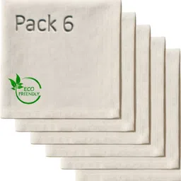 aarnikawrap Natural Muslin Cloth Napkin Pack of 6, 18x18 Inch (46x46 cm) Soft Cotton Napkins Sieve-picture-38