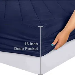 evol Double Size Fitted Polycotton Breathable, Stretchable, Waterproof Mattress Cover image 3