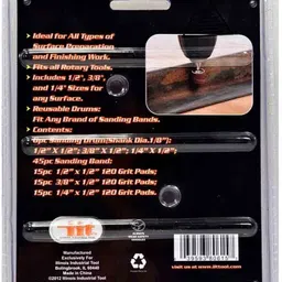 nitya 51 Pcs Drum Sanding Kit For Nail Drill Bits Dremel Accessories Rotary Tool Set Rotary Bit Set image 5