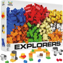 webby ABS Building Blocks Construction Set Activity Toys for Kids, 250 Pieces-picture-30