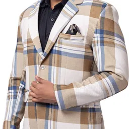 gee 5 Imported Bonding Tweed Checkered Coat For Men-picture-4