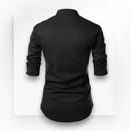 ladyflock Men Solid Cotton Blend Straight Kurta image 2