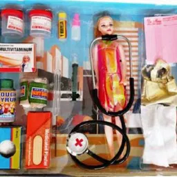 kooza collection DOLL Fashion doctor set doll dr . mona Set Toy wi& Styling Accessories (Multicolor)-picture-27