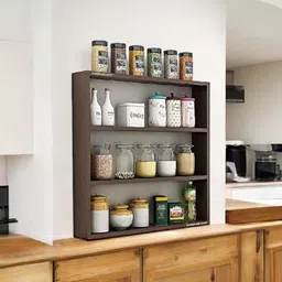 talha enterprises Can Kitchen Rack Shelf Kitchen Rack Wall Mounted Racks Wood-picture-12