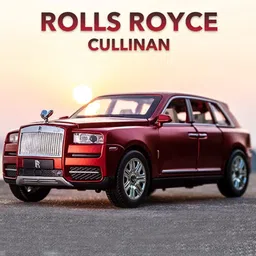 arniyavala 1/24 Diecast Model Toy Car With Sound&Light Pull Back For Rolls Royce Cullinan image 4