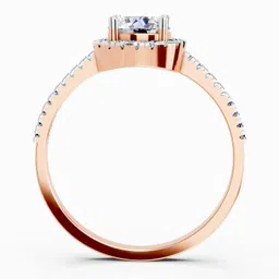 Sparkles Lab Grown Diamond 14kt Rose Gold ring image 2