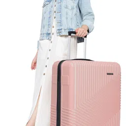 yayavar Large Check-in Suitcase (76 cm) 4 Wheels - Cairo - Pink image 3