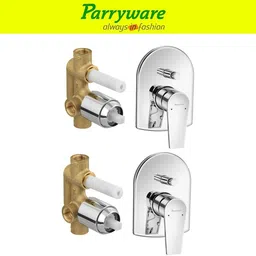 parryware Praseo concealed Diverter Body with Concealed Upper Part set of 2 pic 313 Faucet Set image 1