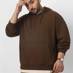 urbano plus Men Full Sleeve Solid Hooded Sweatshirt-picture-12