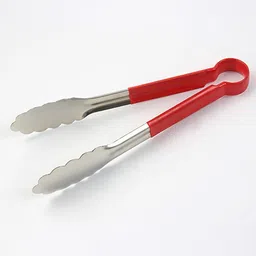 mobfest ST-01 ® Chimta for Kitchen , Cooking, Kitchen Tongs Non-Stick Heavy Duty Stainless Steel BBQ Tongs for Cooking Serving Grilling with Silicone Handle Coating, 23 cm Long 23 cm Utility Tongs-picture-15