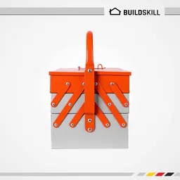 buildskill BITB175 / BITB5 Cantilever Home Professional Iron Powder Coated With 5 Shelf High Quality Tool Box image 3