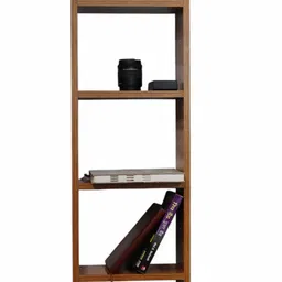 allie wood Wooden Walten for Home Office Study Room Engineered Wood Open Book Shelf image 3