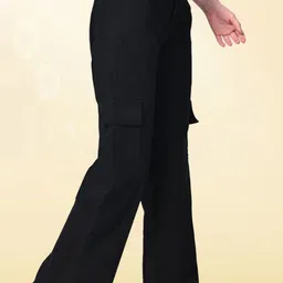 jeanberry Women Jogger Fit Mid Rise Black Jeans-picture-37