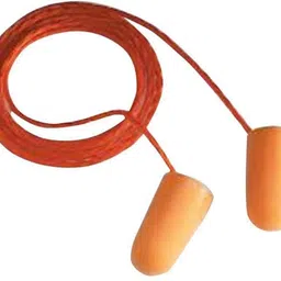 3m 1110 Corded Foam, Noise Reduction Ear Plugs (Pack Of 50), Orange Ear Plug image 3