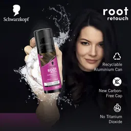 schwarzkopf Root Retouch Instant Grey Hair Concealer Spray Sweat And Rain Resistant - Brown , Brown image 5
