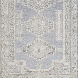 Blue Abstract Wool 8 ft x 10 ft Hand Knotted Carpet By Jaipur Rugs image 3