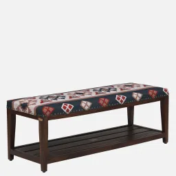 amberville from pepperfry Calbost Sheesham Wood Bench In Provincial Teak Finish image 5