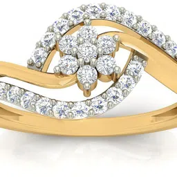 avsar Avsar Real Gold Kirti Ring AVR195YB 14kt Cubic Zirconia Yellow Gold ring-picture-33