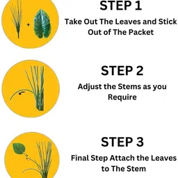 go hooked Artificial Monstera Plant With Nursery Pot | 18 Green Patterned Leaves Artificial Plant with Pot image 3